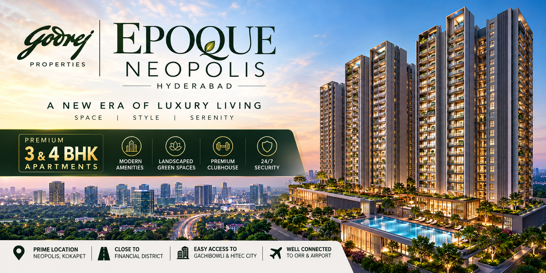 Godrej Epoque Neopolis Hyderabad | Upcoming Luxury Apartments