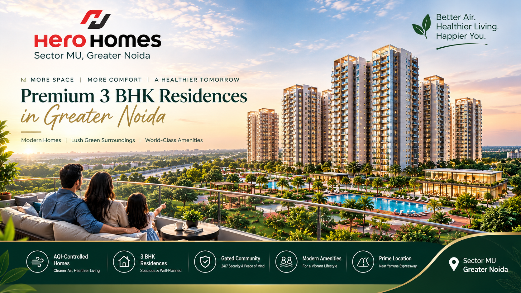 Hero Homes Sector MU Greater Noida – Homes Near Yamuna Expressway